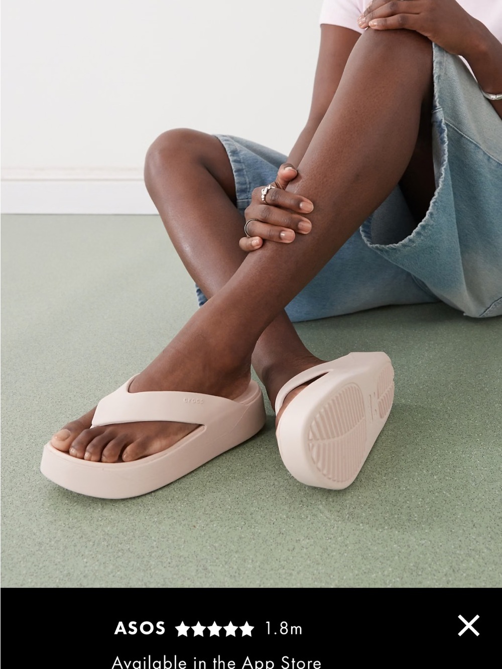 Crocs Gateway Quartz Blush Pink Platform Flip Flops Sandals